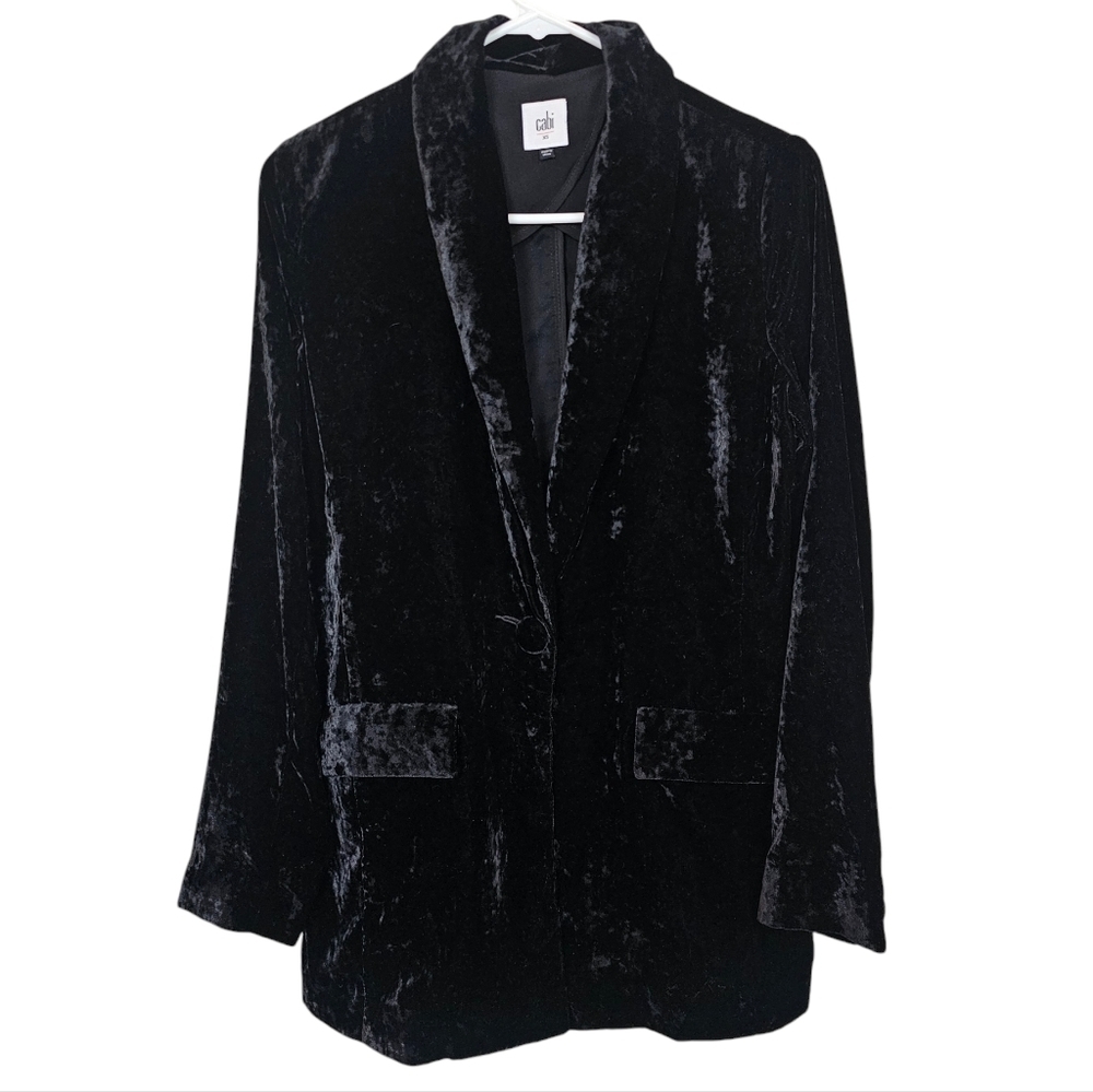 Cabi Special Release Collection Crushed Velevt Hostess Jacket Blazor